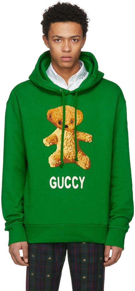 Gucci teddy bear hoodie